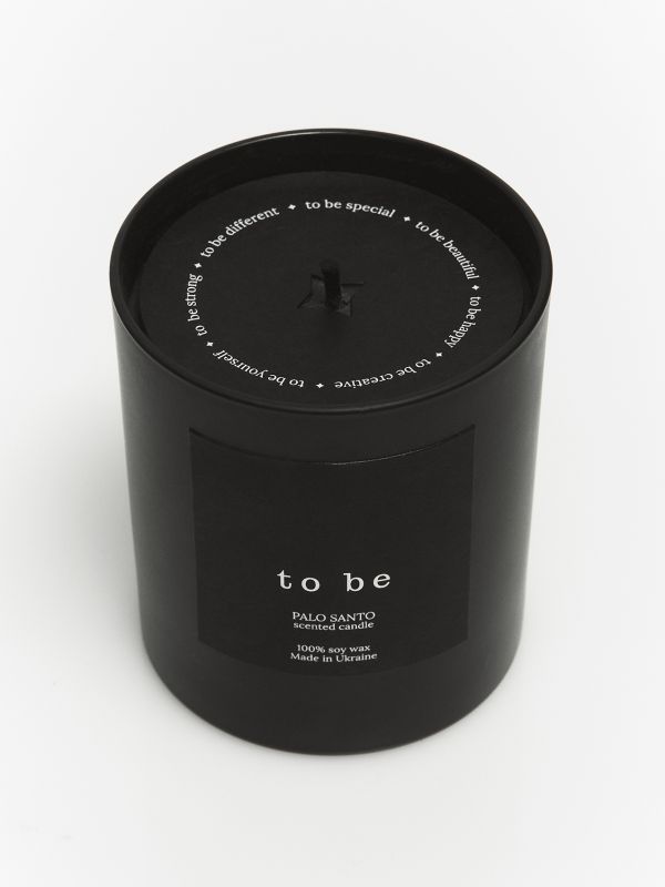 Парфумована свічка з чорного соєвого воску PALO SANTO 
