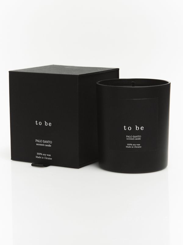 Парфумована свічка з чорного соєвого воску PALO SANTO