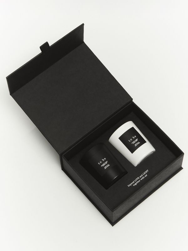 Набір парфумованих свічок  WOODY AMBER та SMOKED WOOD