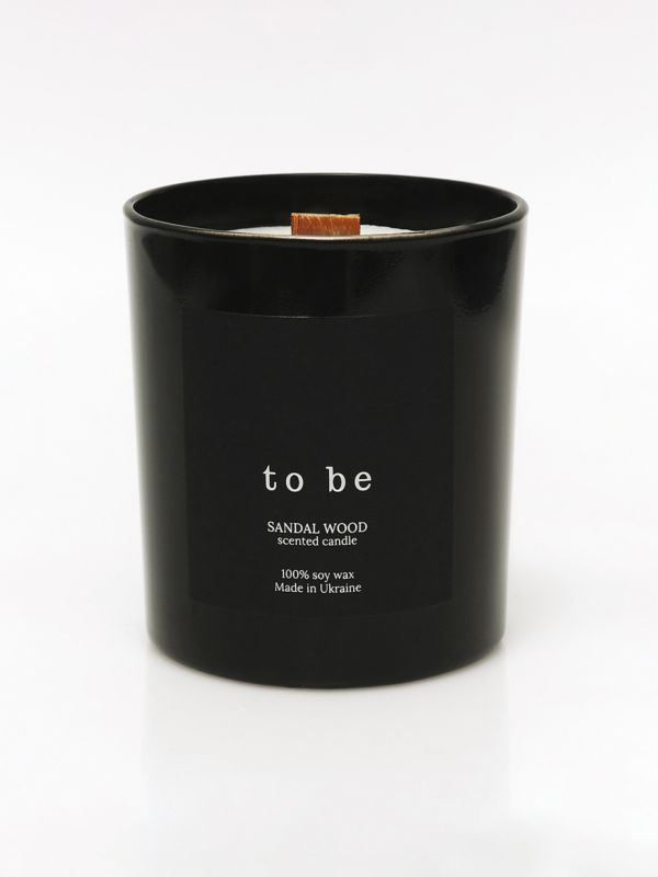 Парфумована свічка з білого соєвого воску SANDAL WOOD у подарунковій коробці